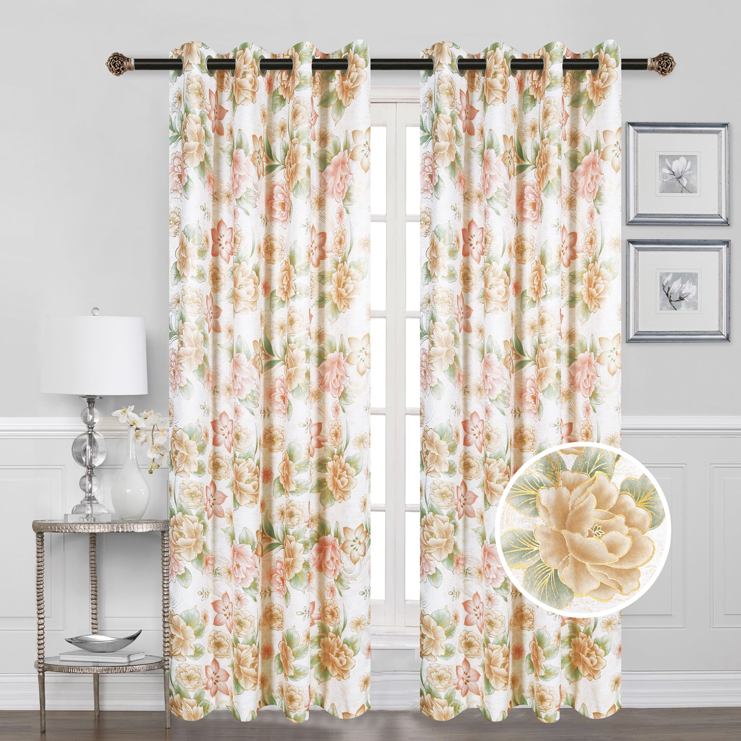 81069 Blackout w/ Foil window curtain