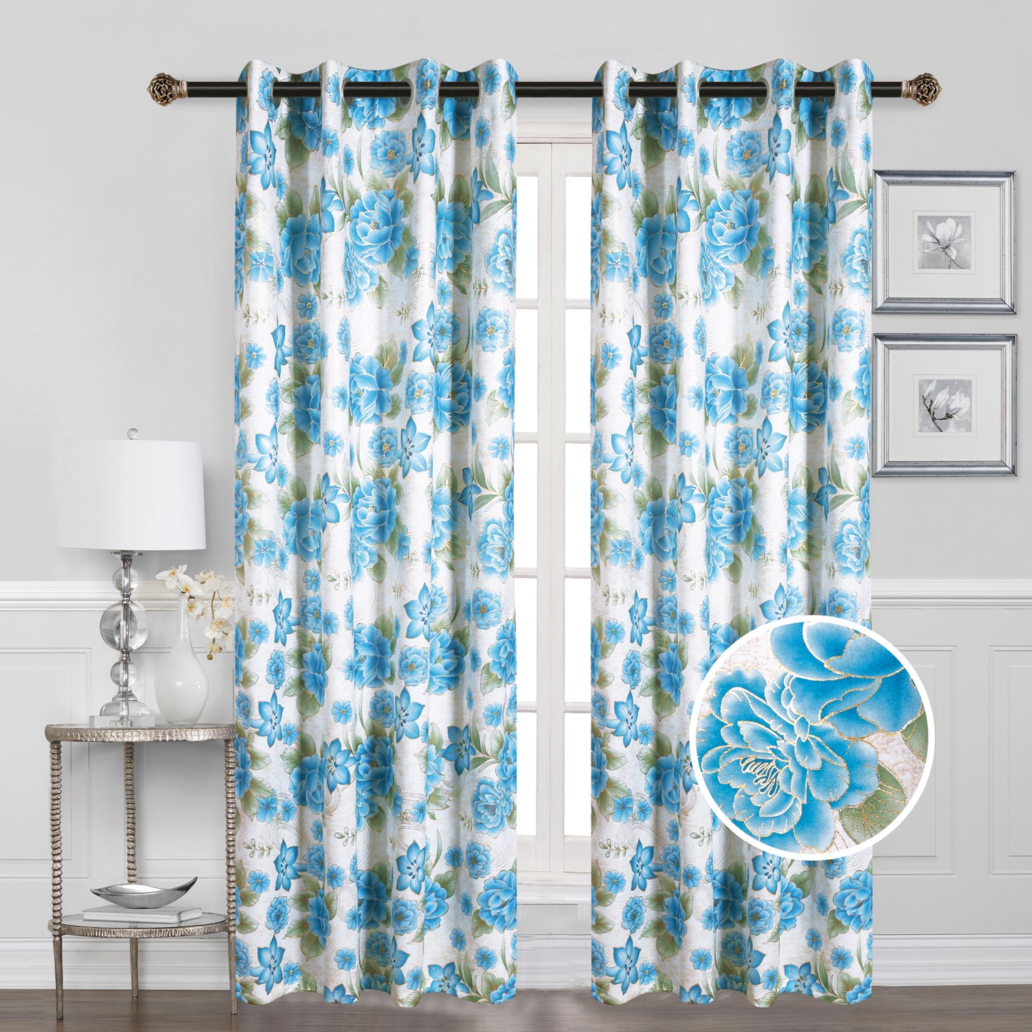 81069 Blackout w/ Foil window curtain
