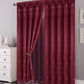 81006 Floral Double Layer Sheer window curtain