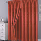 81006 Floral Double Layer Sheer window curtain