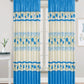 81031 Floral silky window curtain